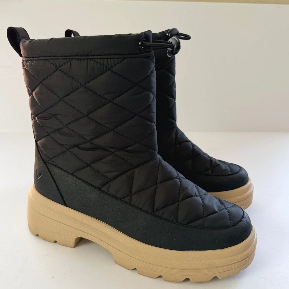 Vivaia Theo Quilted Waterproof PufferTherm Mid-Calf Boots Womens 6.5 EU 37 Warm